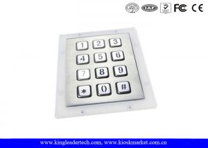 Best 3×4 Matrix Metal Numeric Keypad 12 Backlit SS Keys Panel Mount wholesale