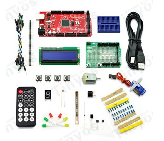 Best Advanced arduino starter kit with arduino MEGA2560 and Guide CD wholesale