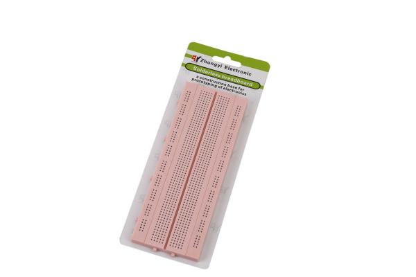 Cheap 840 Tie-points Arduino DIY Green Round Hole Breadboard Solderless Without Color Printed for sale