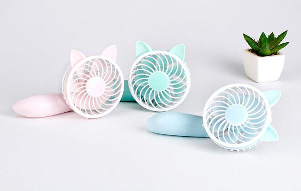Cheap Creative New Style Small Dog Shape USB Handheld Table Fan for Home Outdoor for sale