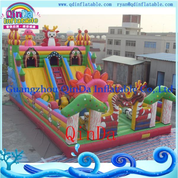 Cheap Inflatable Combo Bouncer Jumping Bouncy Castle with Slide for sale
