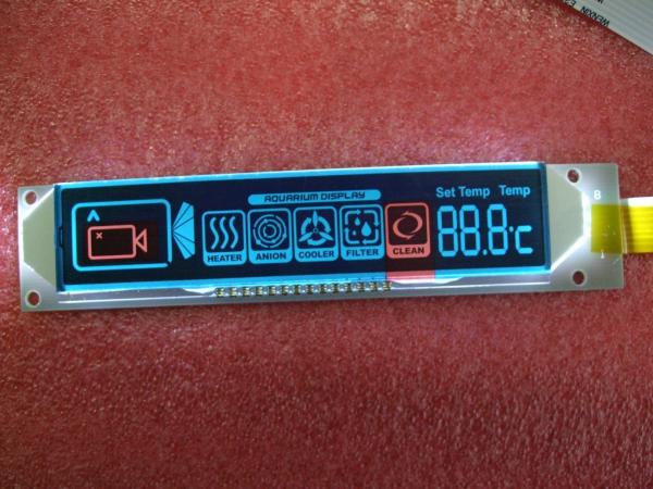 Cheap TN Reflective 7 Segment Positive Lcd Panel FSTN Monochrome for sale