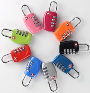 China Zinc Alloy TSA 4-digital  travel lock& Fashion Design red Tsa Luggage Lock& 69.5g Tsa Bag Number Lock on sale