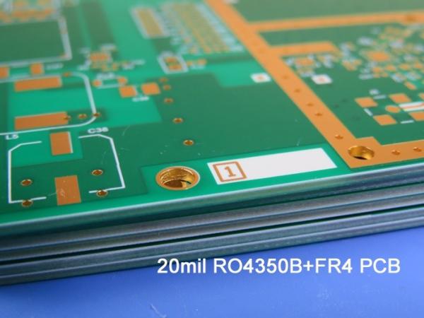 Cheap Rogers 4350 Blind Via Mixed Signal PCB 6 Layer For Digital Satellite Receiver for sale