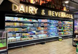 Open Display Fridge R290 5 Layers Remote