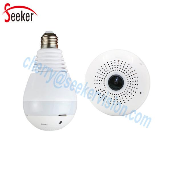 Cheap wifi bulb camera 360 degree hidden ip camera with LED lighting 1080P Indoor wireless Home Security Camera for sale