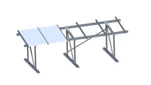 China High Photovoltaic Aluminium Solar Mounting Structure Landscape Ground System on sale