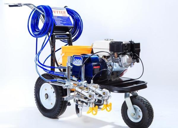 Cheap Putian Airless Paint Road Line Marking Machine With Simple Guide Mark System for sale