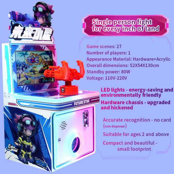 Cheap IFD New Type Children's Coin-operated Simulation Shooting Arcade Game Machine for sale