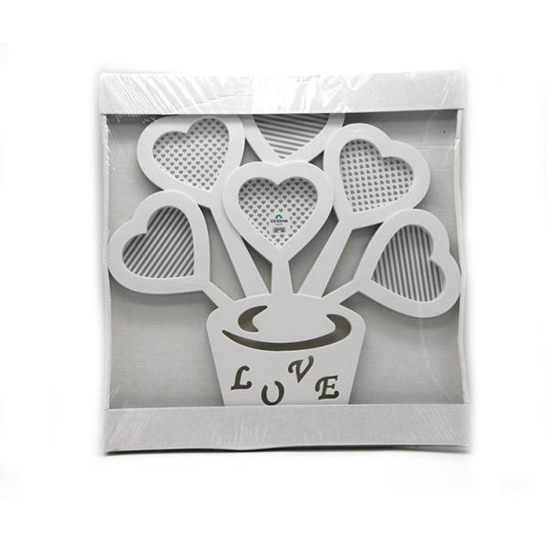 Cheap Creative Multi Photo Picture Frames 43.5 X 41 X 1.8 Cm , Love Picture Frames for sale