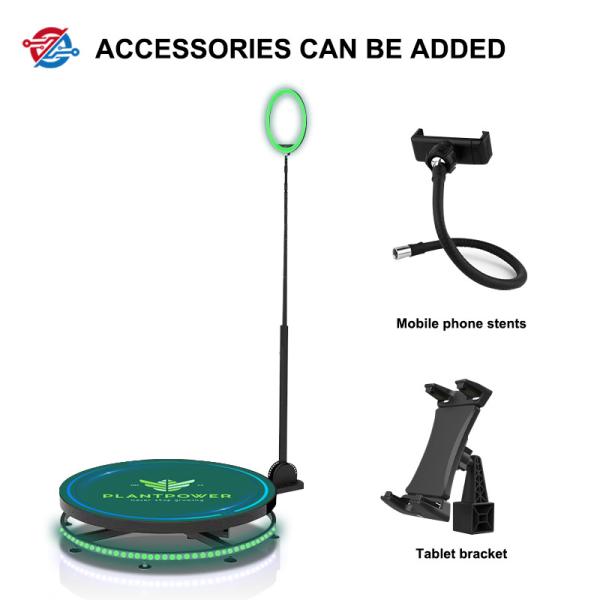 Cheap Wireless Control 360 Rotating Photo Booth Support Smartphone for sale