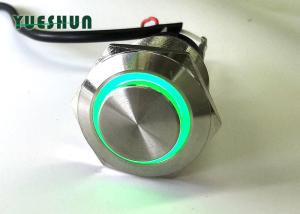 Best Metal Push Button Switch LED Illuminated , Car LED Push Button On Off Switch wholesale