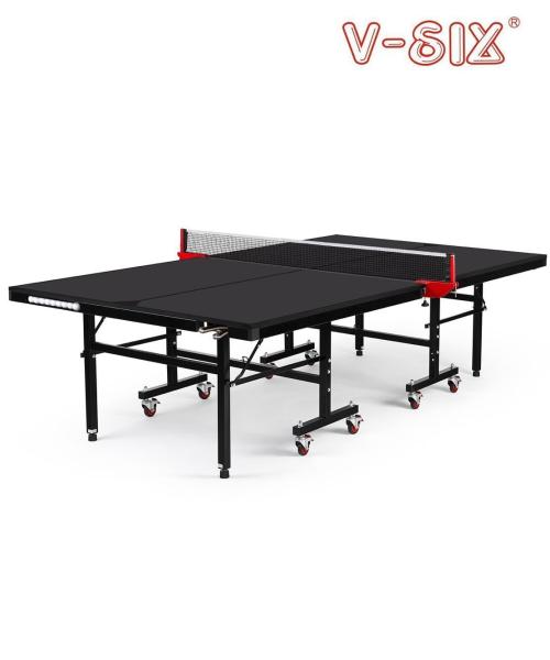 Cheap New Model Single Folding Ping Pong Table , MDF Material with Balls and Bats Holder for sale