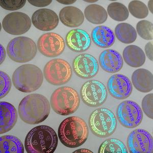 Custom design secure label packaging / shining 3D hologram label / adhesive hologram sticker