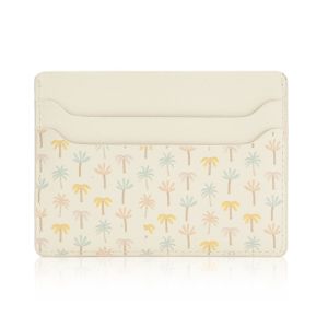 Slim Minimalist Leather Card Holders RFID Blocking Card Case Wallet Custom Logo