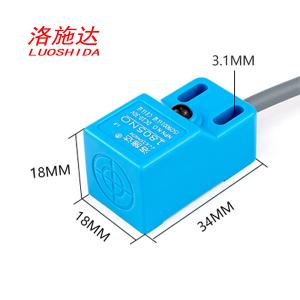 Best 3 Wire Q18 DC Rectangular Inductive Proximity Sensor Plastic Tube Replace SN04 Sensor wholesale