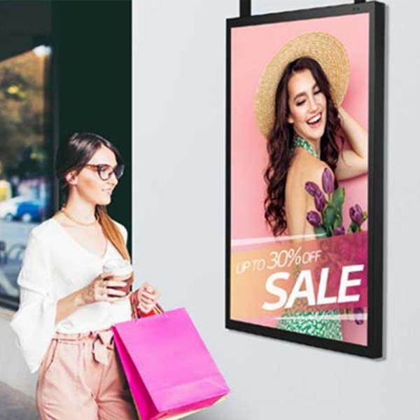 Cheap Custom Size Shop Window LCD Display 49inch Advertising FHD Monitor Screen for sale