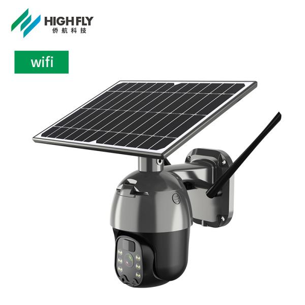 Cheap HD 1080P Mini Outdoor PTZ IP Speed Dome Solar Camera Wifi Cctv Camera Wireless Security Surveillance Mini PTZ Camera for sale