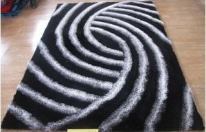 Best 3D Black and White Polyester Shaggy Carpet And Rug wholesale