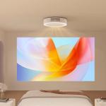 Ceiling Mounting Home Smart Laser Projector with Voice Control and Color