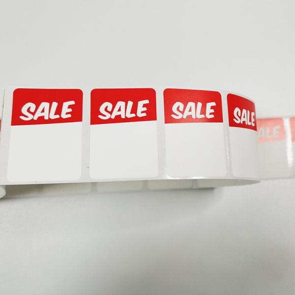 Cheap Rectangular BOPP Custom Retail Labels Writable Clear Waterproof Printable Sticker Paper for sale