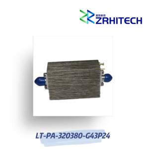 32 To 38 GHz 32dBm Power Amplifier with 43.5 dB Small Signal Gain