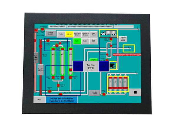 Cheap I3 CPU 12 Inch Industrial Touch Panel PC Touch Screen 1024*768 Resolution for sale