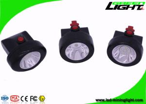 China Msha Approved Cordless Mining Cap Lights , Portable Black Miner Lamp with 15 Hours Lighting Time on sale