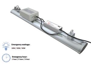 IP65 Emergency Backup Linear High Bay LED Lighting 200 Watt 120° Beam Angle