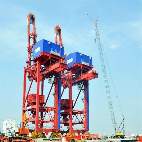 Cheap Rail Mounted Grab Type Ship Unloader For Bulk Material Handling for sale