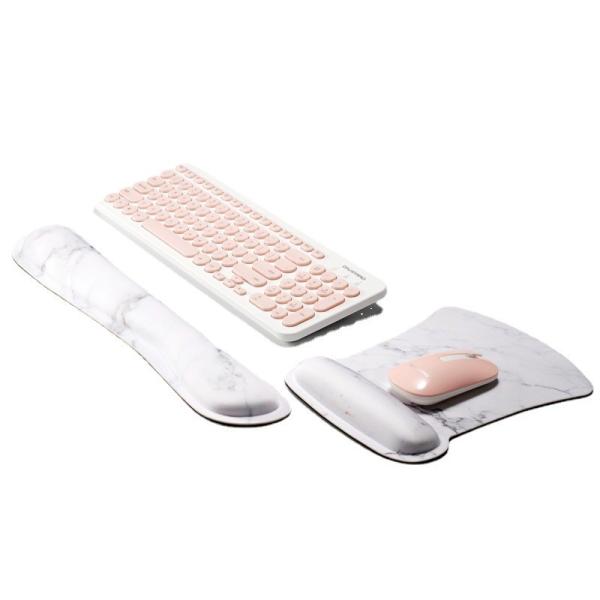 Cheap Memory Foam Keyboard Wrist And Mouse Pad Set Reusable Ergonomic Design for sale