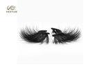 China OEM 25mm 6D Russian Volume Lashes Ultra Light Synthetic Fibers on sale