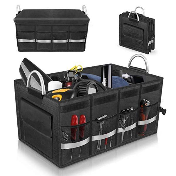 Cheap Multi Compartments Car Trunk Organizer Bag Vehicle Trunk Storage Large Storage Capacity for sale