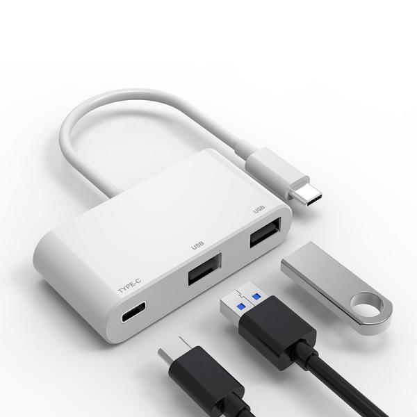 Cheap Super Speed Transfer USB Type C To USB 3.0 Hub / Macbook C Port Adapter for sale