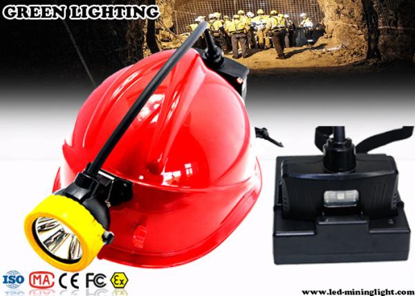 Cheap 10000 Lux Rechargeable LED Headlamp  With RGB Warning Light Explosion Proof for sale