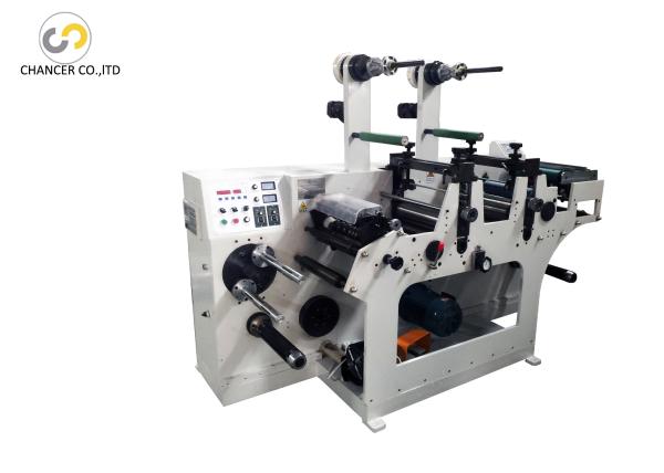 Cheap Automatic two heads label rotary die cutting machine with slitting for sale