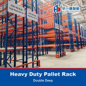 China Double Deep Heavy Duty Pallet Rack Selective Pallet Rack Warehouse Storage Rack on sale