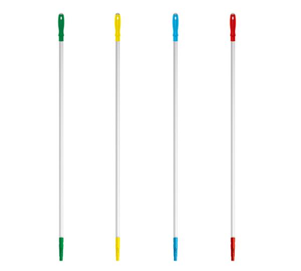 Cheap Color Code System 1.5M Aluminum Mop Handle Without Mop for sale