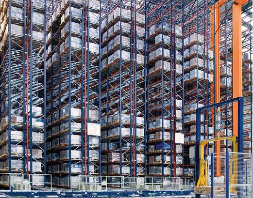 Cheap Labor Saving Efficiency Automated Warehouse System , ASRS Storage System HS Code 73089000 for sale