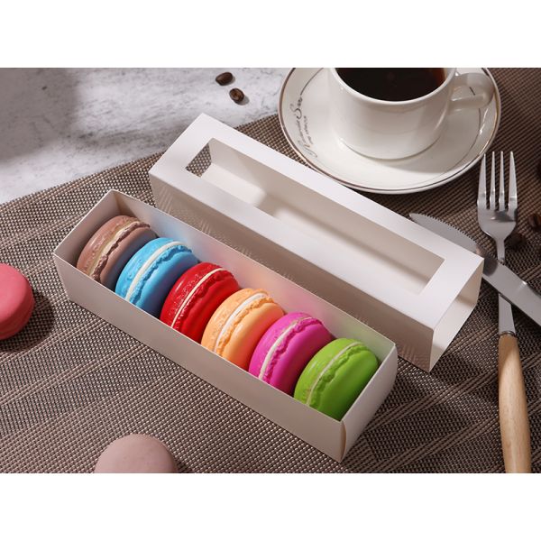 Macaron Boxes, Macaron Gift Box For 12 (Interior Measurement 7.3×4.2 ×1.9 Inches), Macaron Packaging Boxes