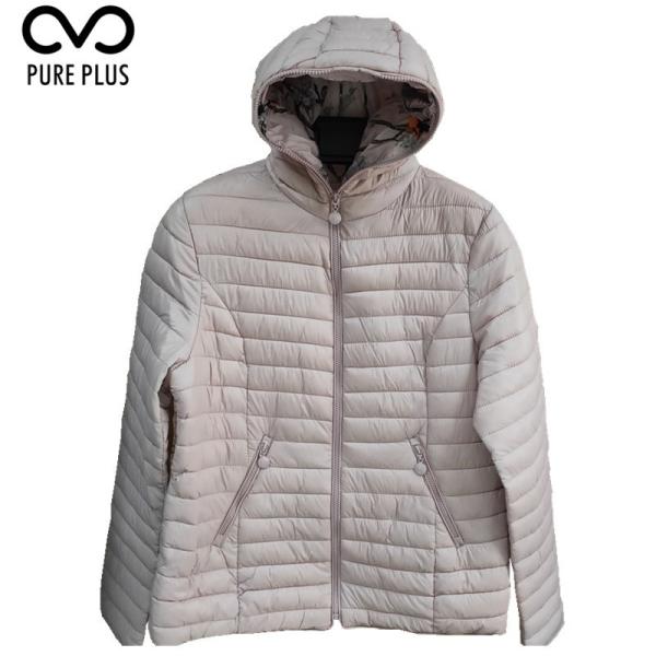 Cheap Double Faced Ladies Light Padded Jacket 100% Polyester With Fixed Hoody for sale