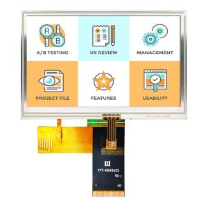 4.3 Inch Resistive Wide Temperature LCD SPI MCU Sunlight Readable