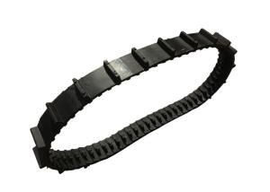 Black Color Robot Rubber Tracks Contracted Type Design 66 Link Small Size