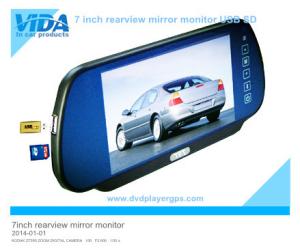 Best 7inch Car Rearview Mirror Monitor with MP5 USB SD bluetooth wholesale