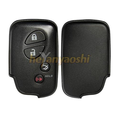 Cheap Lexus 4 Buttons Smart Key Shell with Emergency Key Insert for sale