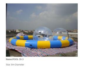 Inflatable pool / inflatable water pool / giant round pool with water ball