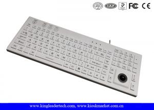 Best IP68 106 Keys Waterproof Silicone Keyboard Built In Trackball And Backlight wholesale