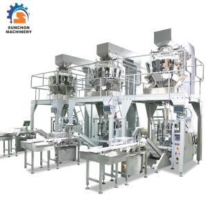 Vertical Form Fill Seal Packing Machine / Omron PLC Food Bag Former