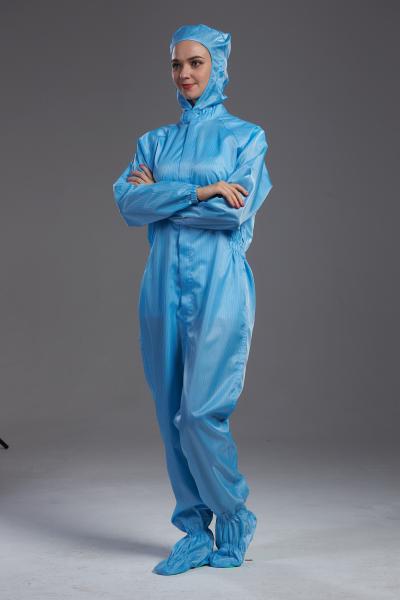Cheap Customized Color ESD Food Factory Worker Uniform , Anti Static Smock Comfortable for sale