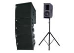 Portable 8 Inch Active Line Array System Column Speaker Black Paint